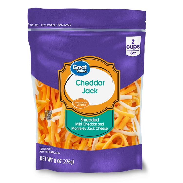 Great Value Shredded Mild Cheddar & Monterey Jack Cheese