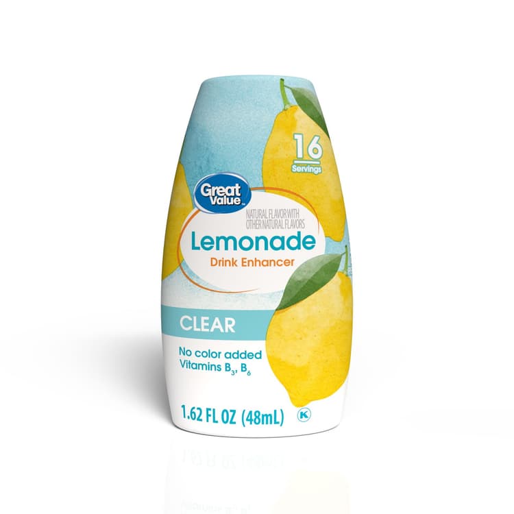 Great Value Lemonade Drink Enhancer Clear