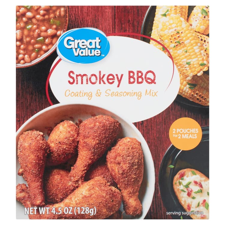 Great Value Smokey Bbq Coating & Seasoning Mix