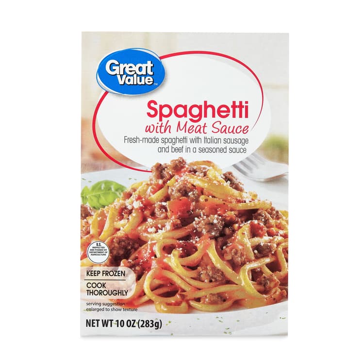 Great Value Spaghetti With Meat Sauce