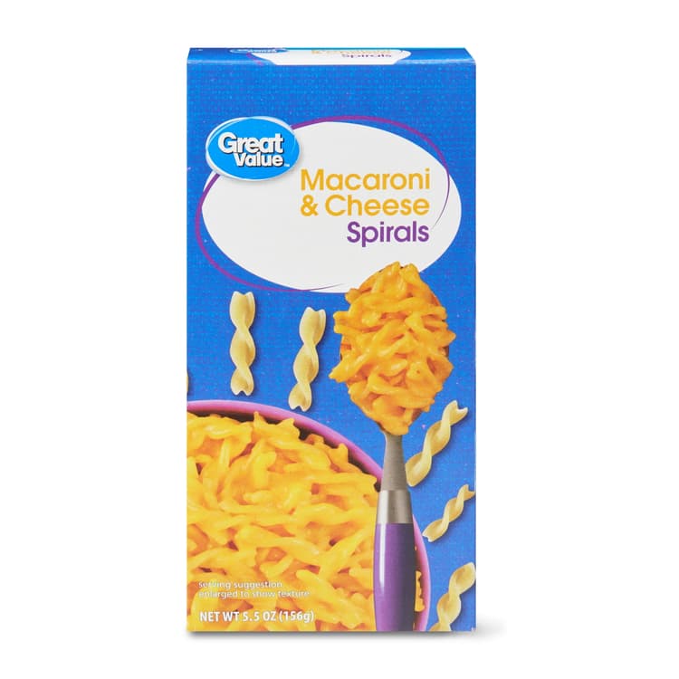 Great Value Spirals Macaroni & Cheese