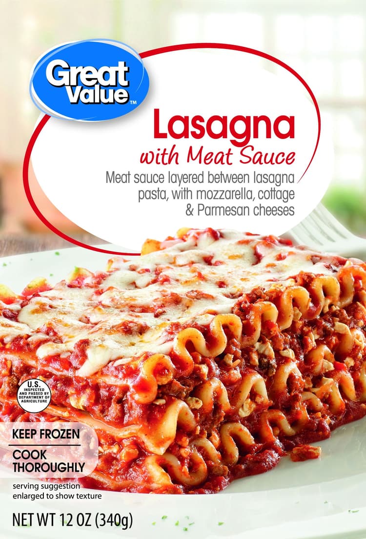 Great Value Ss Meat Lasagna