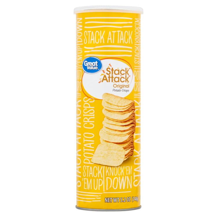Great Value Stack Attack Original Potato Crisps