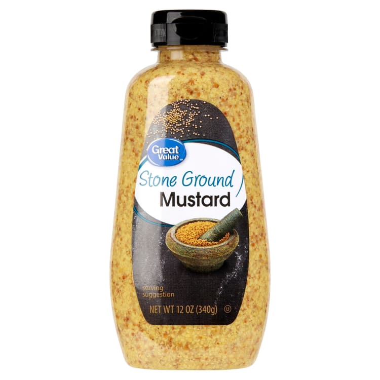 Great Value Stone Ground Mustard, Squeeze