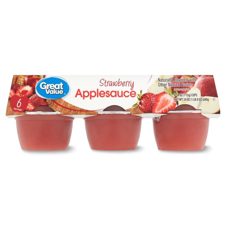 Great Value Strawberry Applesauce