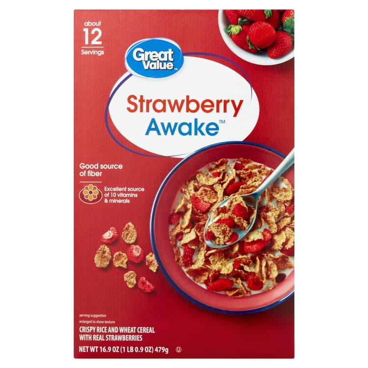 Great Value Strawberry Awake Cereal
