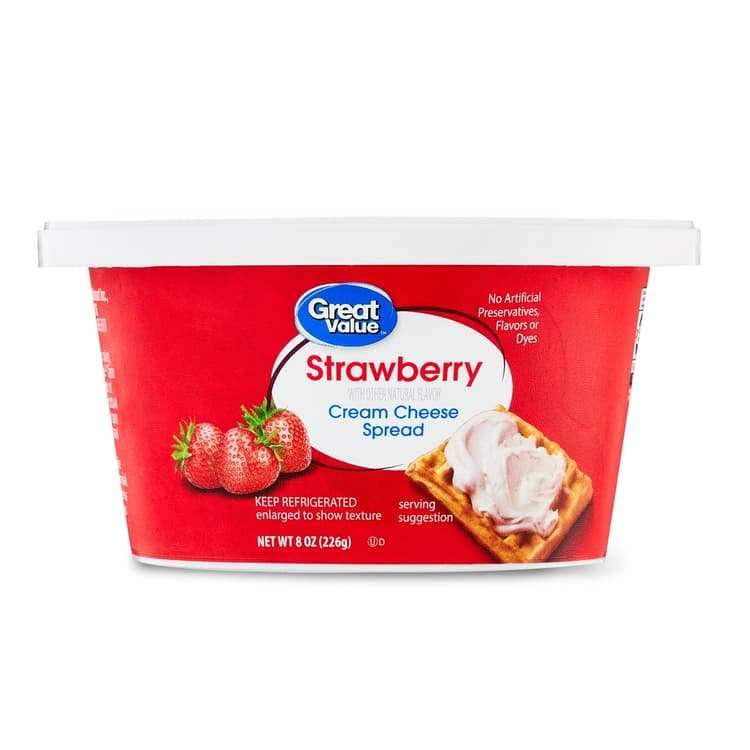 Great Value Strawberry Cream Cheese Spread, Tub