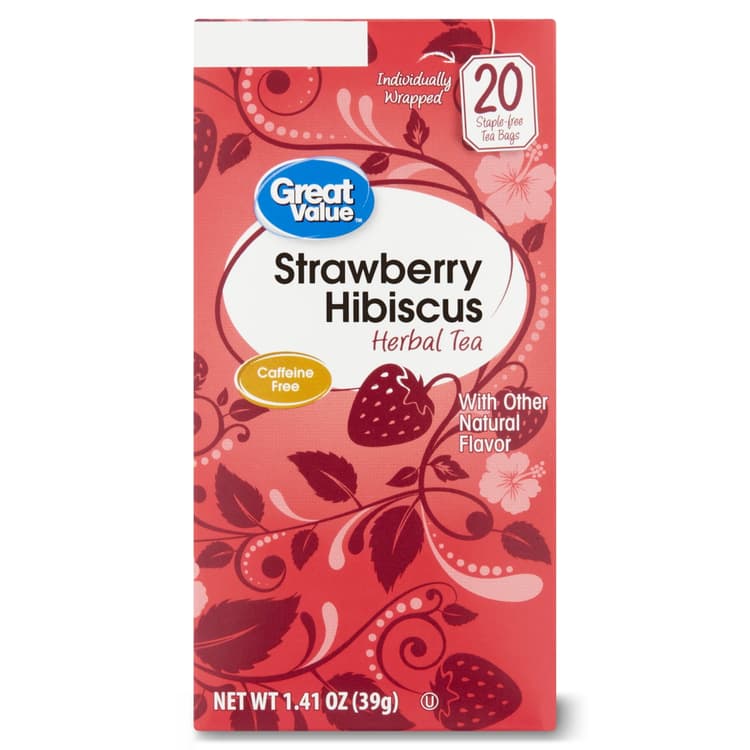 Great Value Strawberry Hibiscus Herbal Tea
