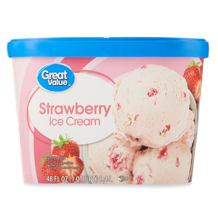 Great Value Strawberry Ice Cream