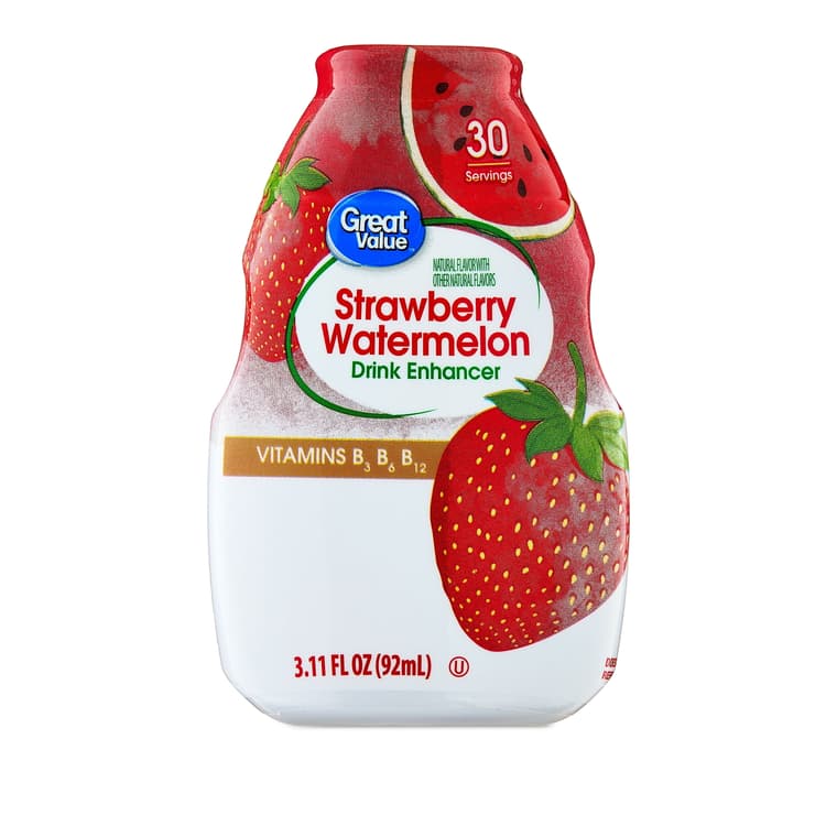 Great Value Strawberry Watermelon Liquid Drink Enhancer, Oz