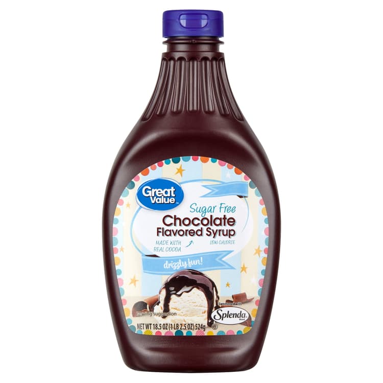 Great Value Sugar Free Chocolate Flavored Syrup