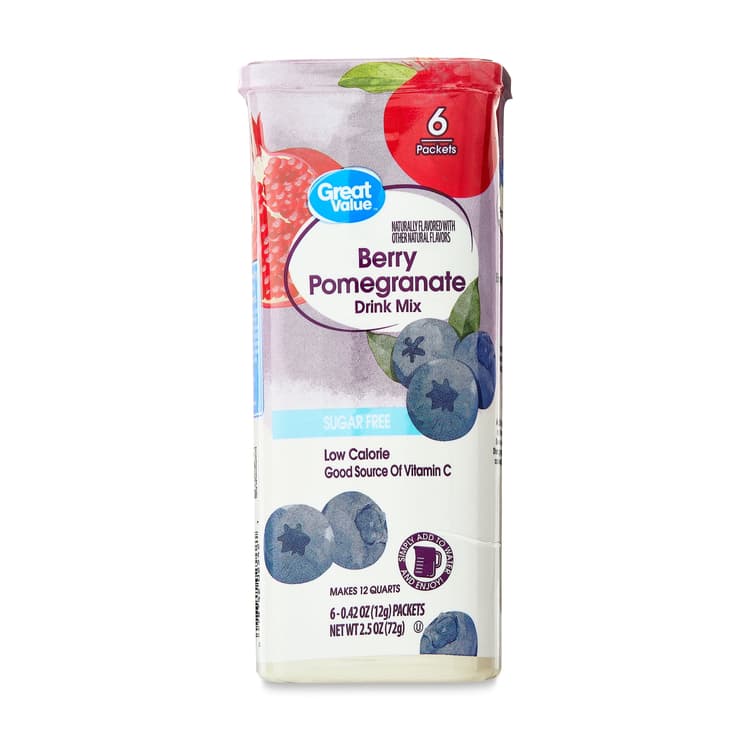 Great Value Sugar-Free Drink Mix, Berry Pomegranate