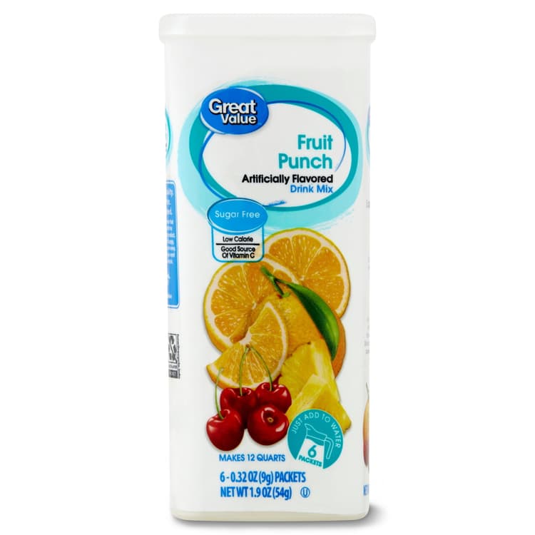 Great Value Sugar-Free Fruit Punch Drink Mix