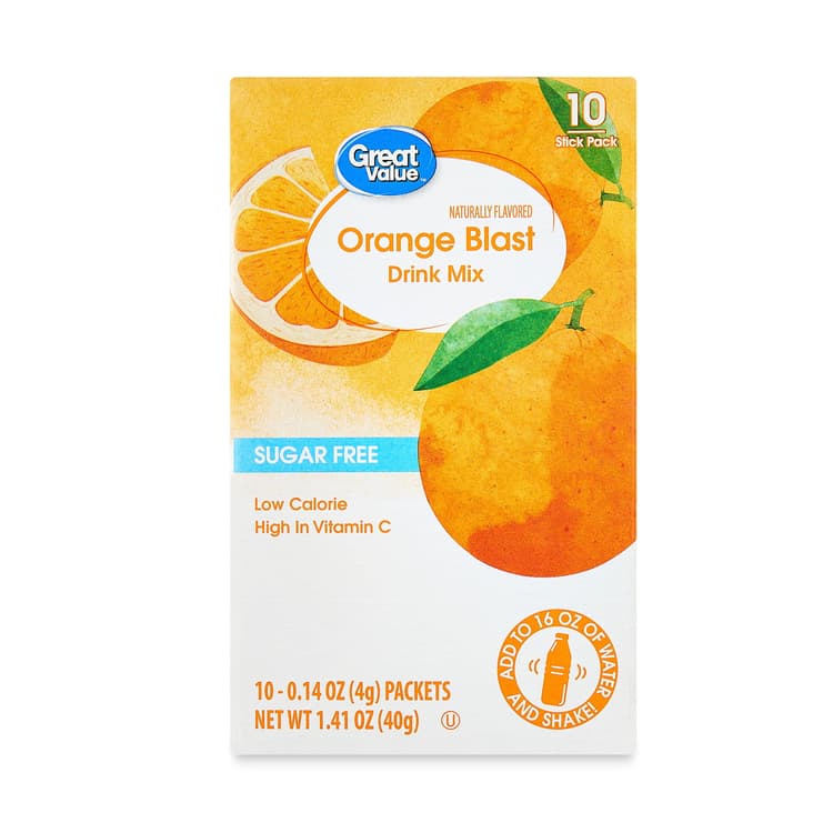 Great Value Sugar-Free Orange Early Rise Drink Mix