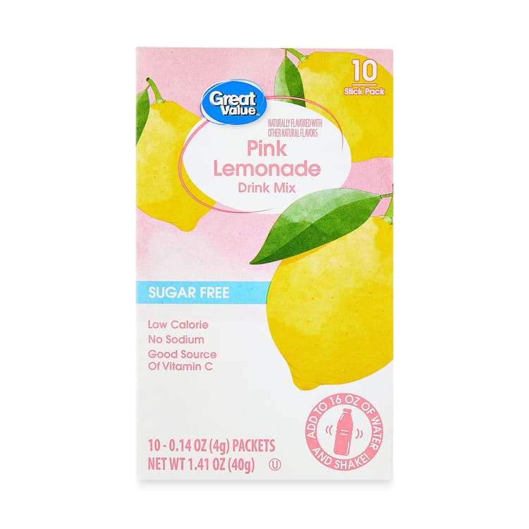 Great Value Sugar-Free Pink Lemonade Drink Mix