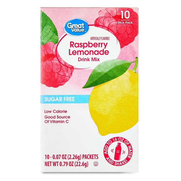 Great Value Sugar-Free Raspberry Lemonade Drink Mix