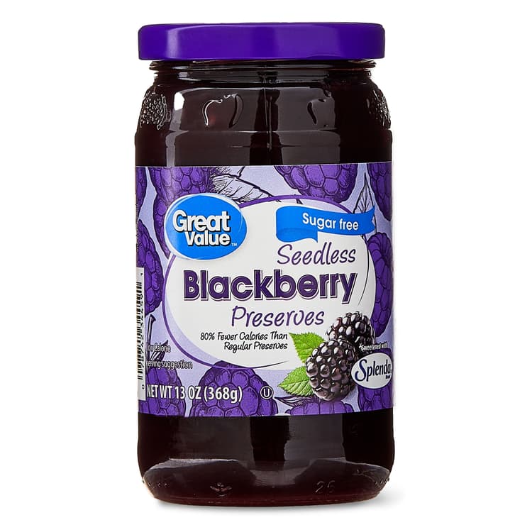 Great Value Sugar-Free Seedless Blackberry Preserves