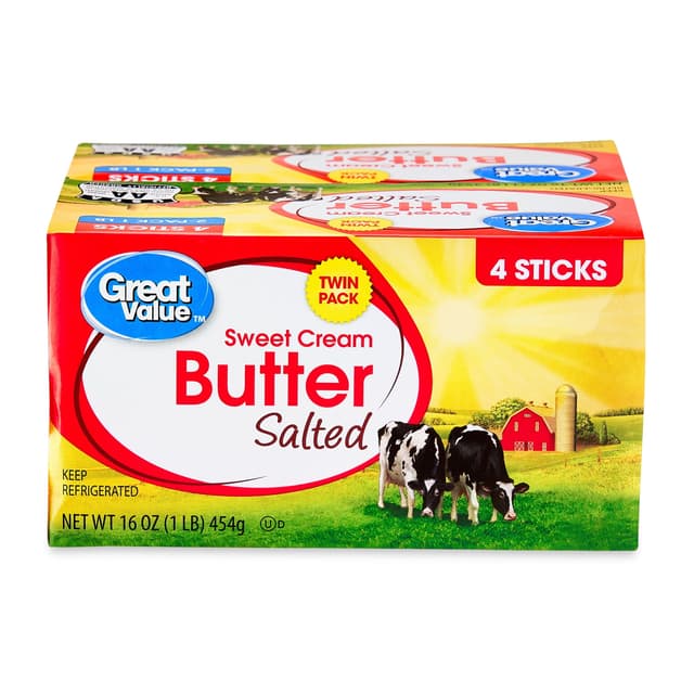 Is it Vegan? Great Value Sweet Cream Salted Butter Twin Pack