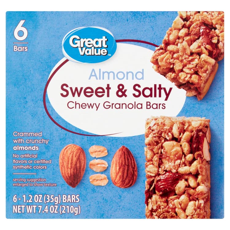 Great Value Sweet & Salty Chewy Almond Granola Bars
