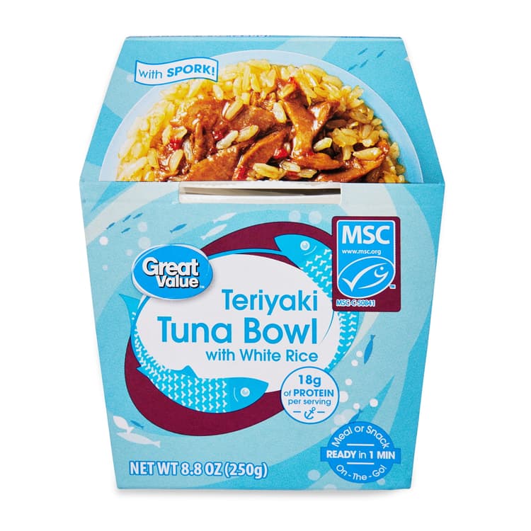 Great Value Teriyaki Tuna Bowl With White Rice