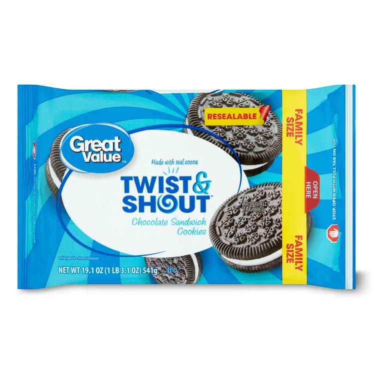 Great Value Twist & Shout Chocolate Sandwich Cookies