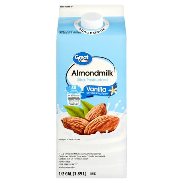 Is it Fish Free? Great Value Vanilla Almondmilk, Half Gallon