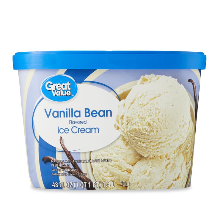 Great Value Vanilla Bean Flavored Ice Cream