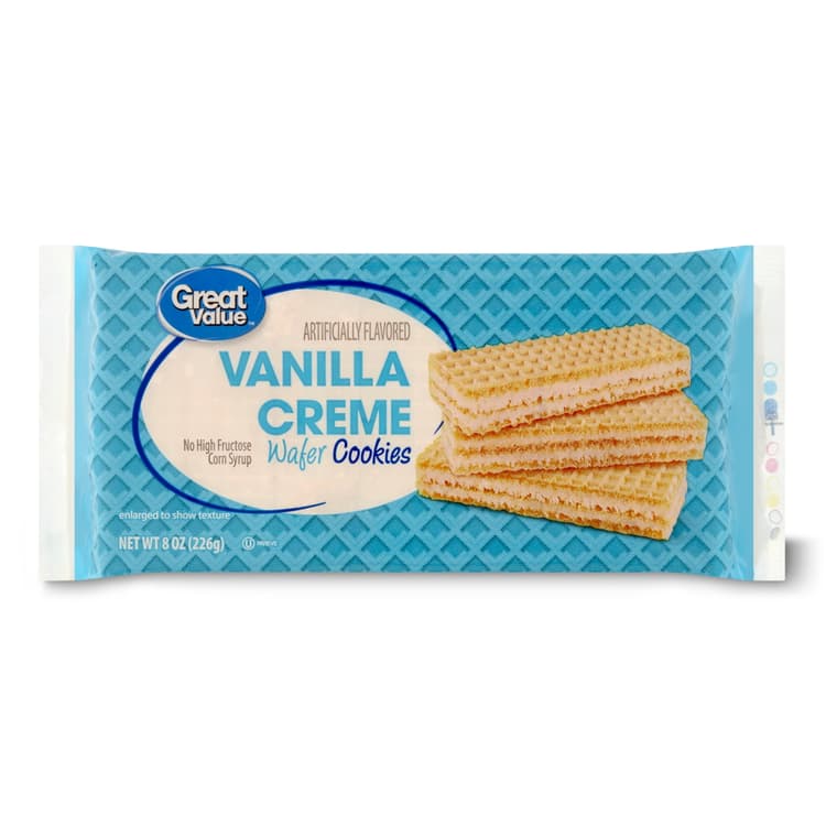 Great Value Vanilla Creme Wafer Cookies