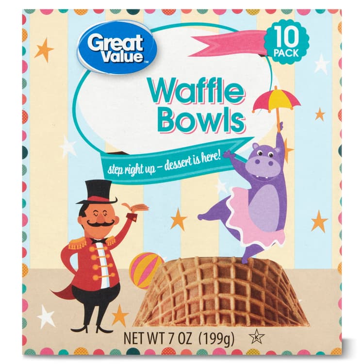 Great Value Waffle Bowls