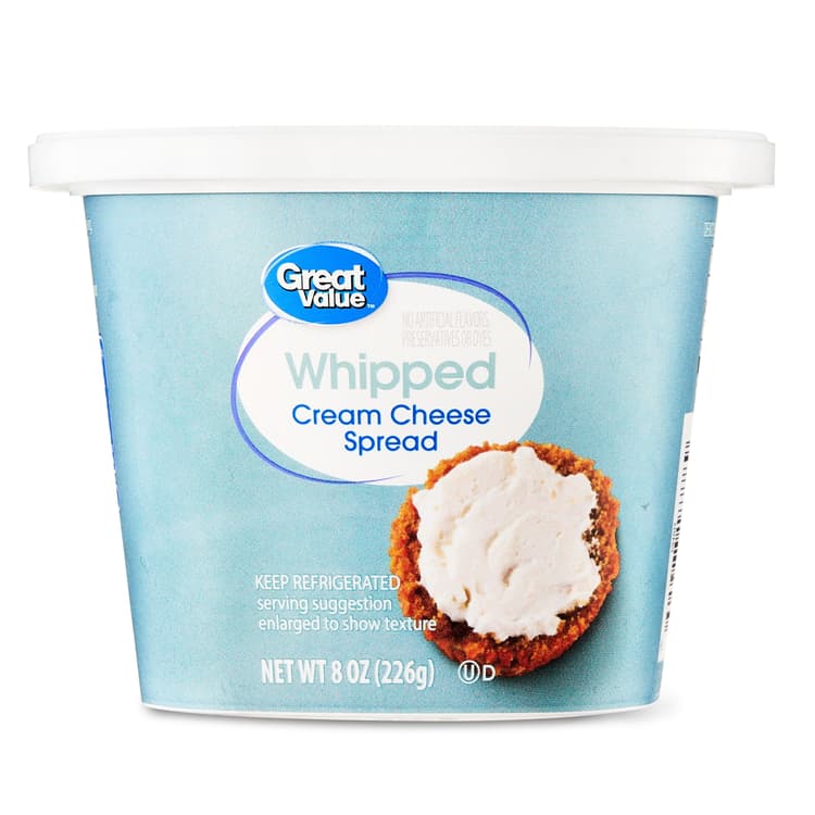 Great Value Whipped Cream Cheese Spread, Tub