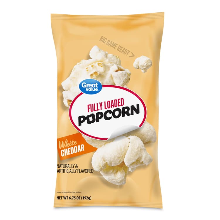 Great Value Fully Loaded White Cheddar Popcorn