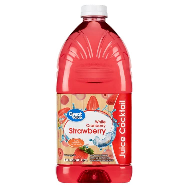 Great Value White Cranberry Strawberry Juice Cocktail