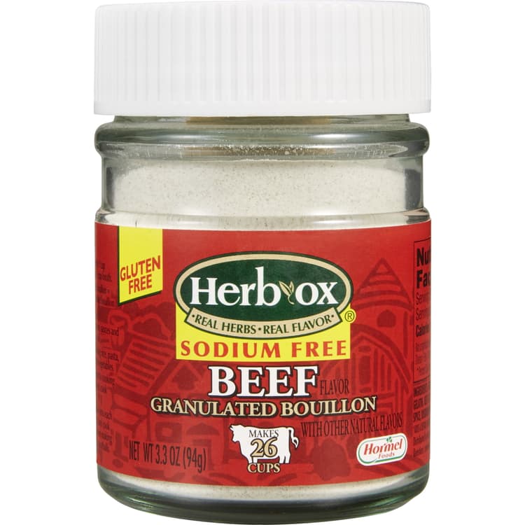 Herb Ox Bouillon, Granulated, Sodium Free, Beef Flavor