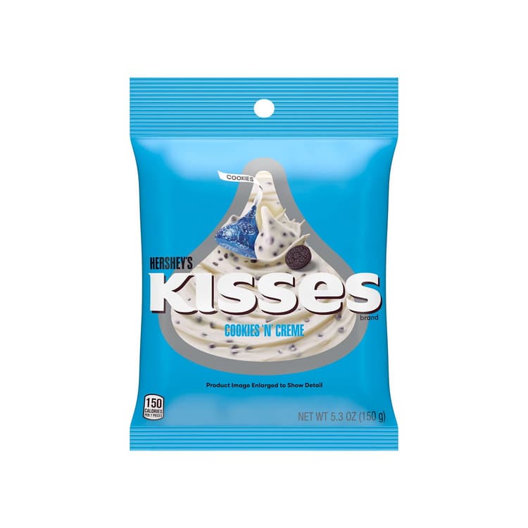 Hershey'S, Kisses Cookies 'N' Creme Candy, Individually Wrapped