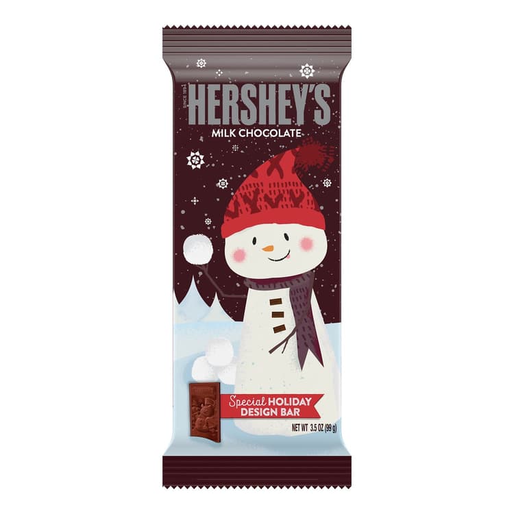 Hershey'S Milk Chocolate, Special Holiday Design Bar, 3.5-Ounce Bar