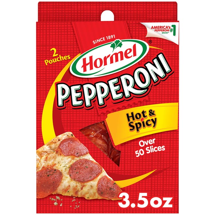 Hormel, Pepperoni Hot & Spicy, Pizza Sauce Topping, , Gluten Free, Original