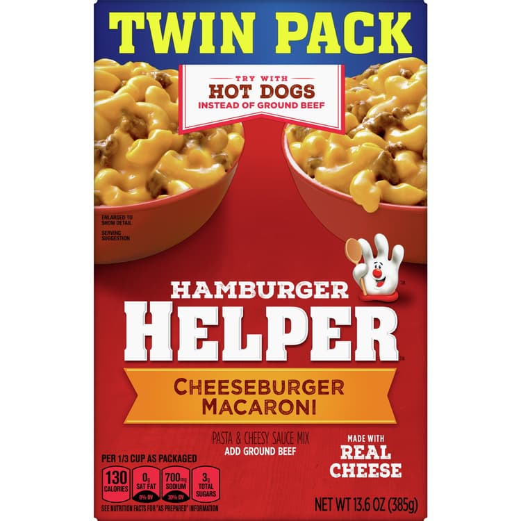 Hamburger Helper, Cheeseburger Macaroni, Twin