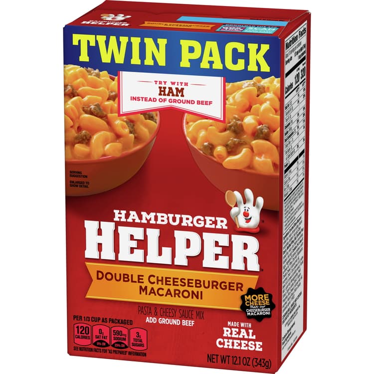 Hamburger Helper, Double Cheeseburger Macaroni, Twin