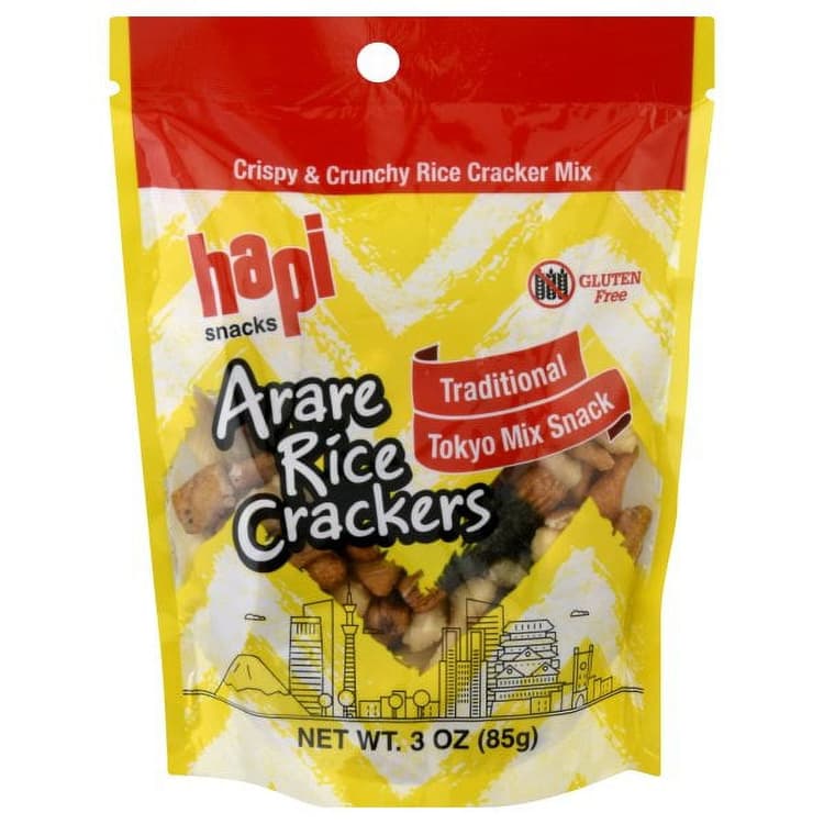Hapi Snacks Arare Rice Crackers Traditional Tokyo Mix Snack