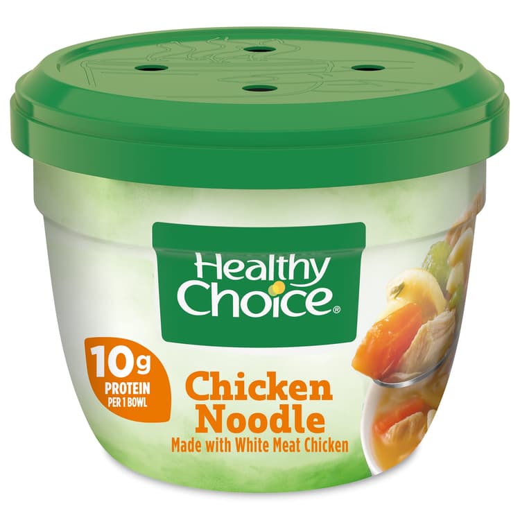 Healthy Choice Microwavable Chicken Noodle Soup Bowl