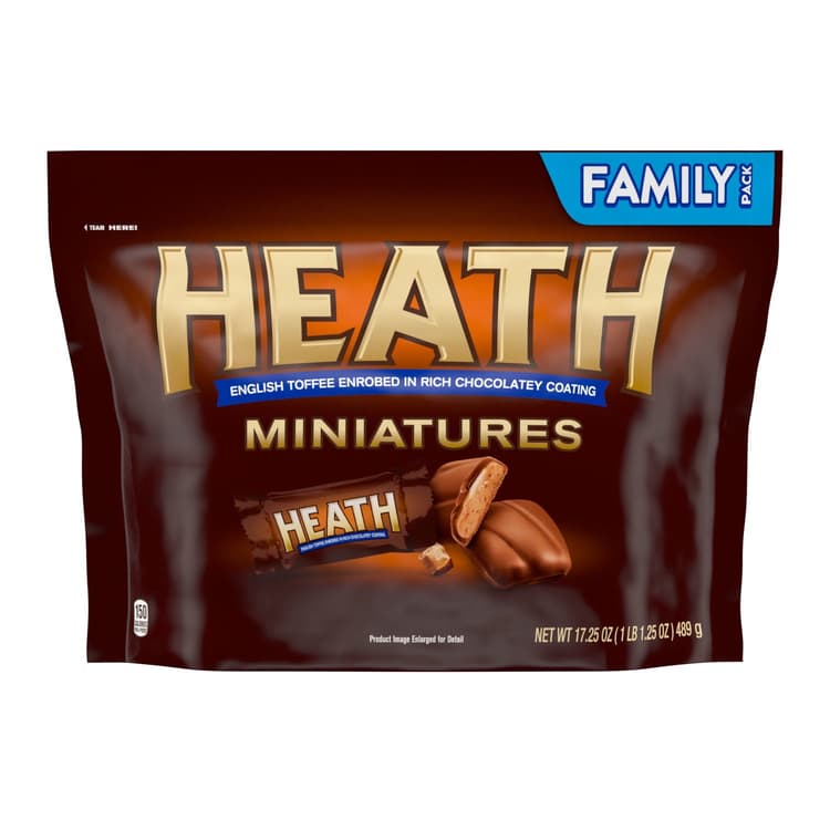 Heath Miniatures Chocolatey English Toffee Candy, Family