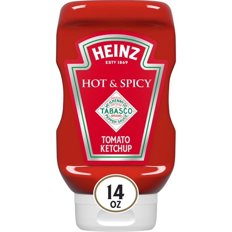 Heinz Hot & Spicy Tomato Ketchup Blended With Tabasco Brand Pepper Sauce