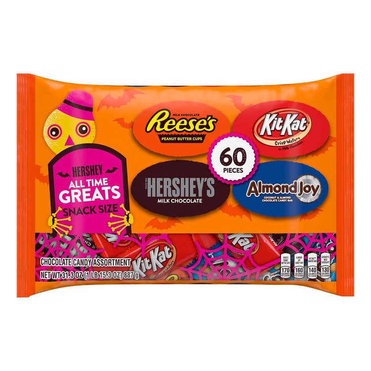 Hershey'S Candy, Chocolate, Assortment, All Time Greats, Snack Size