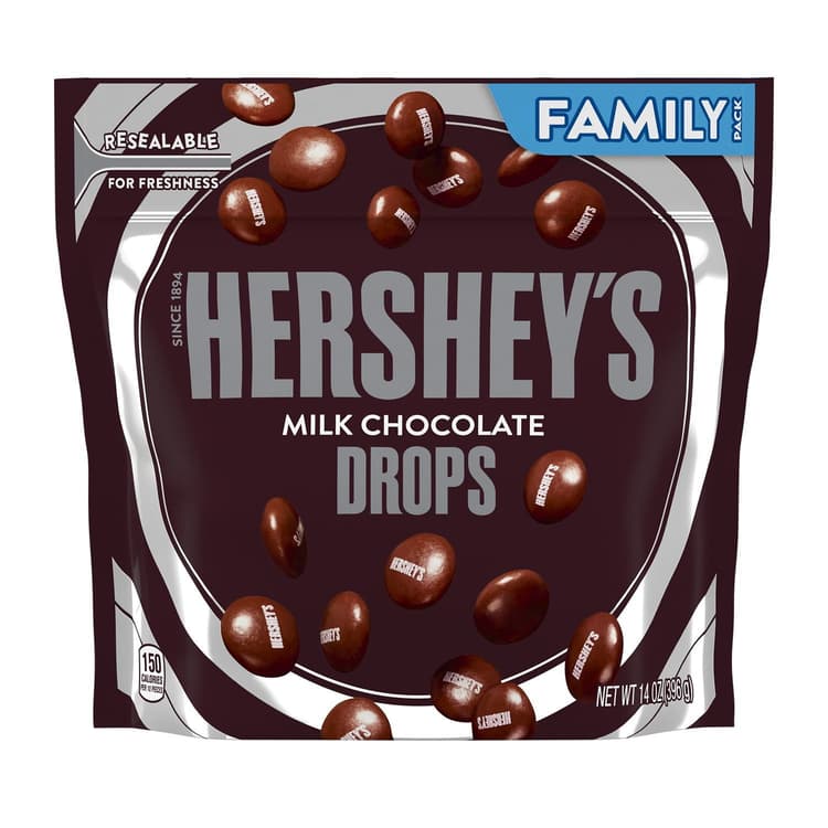 New Hershey Milk Chocolate Drops (One Bag