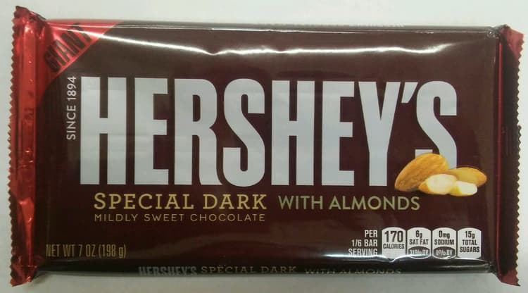 Hershey'S Giant Special Dark Almond Candy Bar