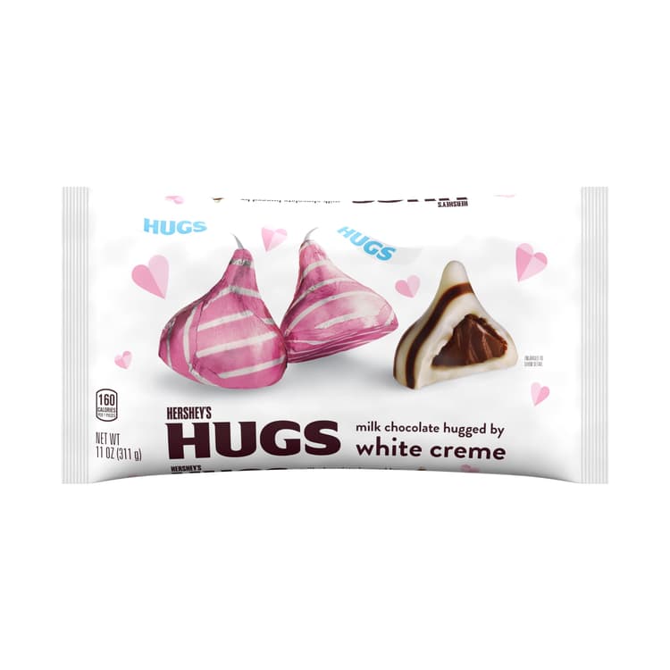 Hershey'S Hugs Milk Chocolate, White Cream