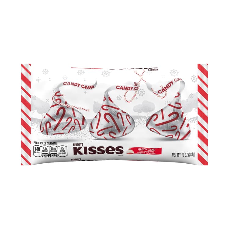 Hershey'S Kisses Candy Cane Mint Candies