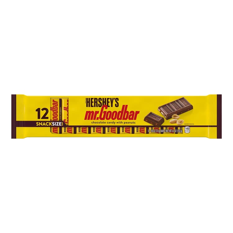 Hershey'S Mr. Goodbar Chocolate With Peanuts Snack Size Candy