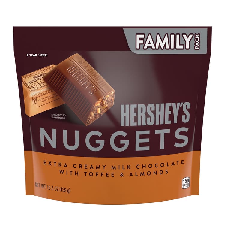 Hershey'S Nuggets Milk Chocolate, Toffee And Almonds Candy, Family