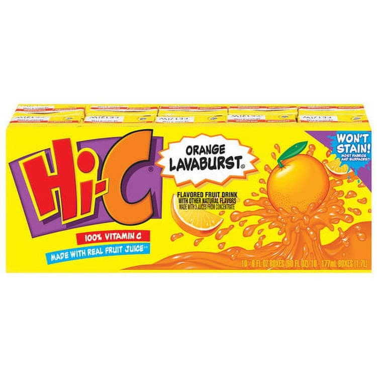Hi-C Orange Lavaburst Cartons
